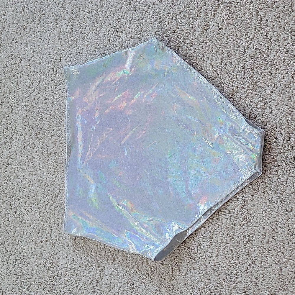 Iridescent high-waisted bottoms